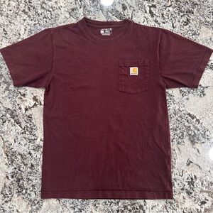 Carhartt Maroon Pocket T-Shirt